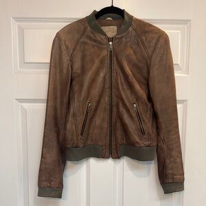 Genuine Brown Leather Jacket